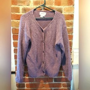 Vintage eddie bauer lavender cardigan